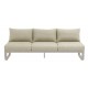 Zebra Fly Lounge 3-Sitzer light taupe